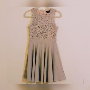 Akira Black Label NWT Gray Lace Dress